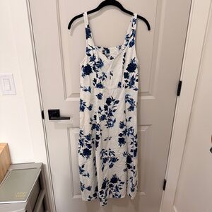 Old Navy Blue Floral Midi Dress